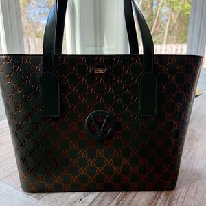Valentino By Mario Valentino Green and Gold Tote